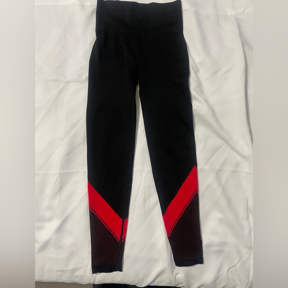 Victoria’s Secret black and red leggings